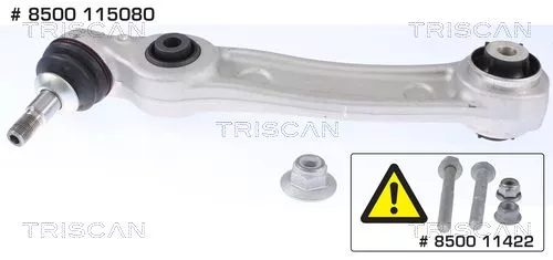 Draagarm/achterwielophanging TRISCAN 8500 115080)
