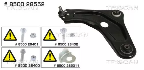 Draagarm/achterwielophanging TRISCAN 8500 28552)