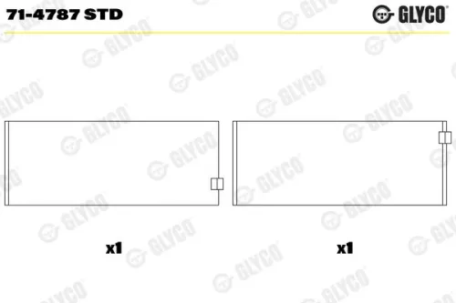 Drijfstanglager GLYCO 71-4787 STD)