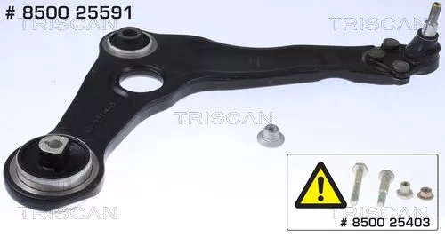 Control/Trailing Arm, wheel suspension TRISCAN 8500 25591)
