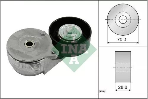 Riemspanner, V-geribbelde riem Schaeffler INA 534 0813 10)