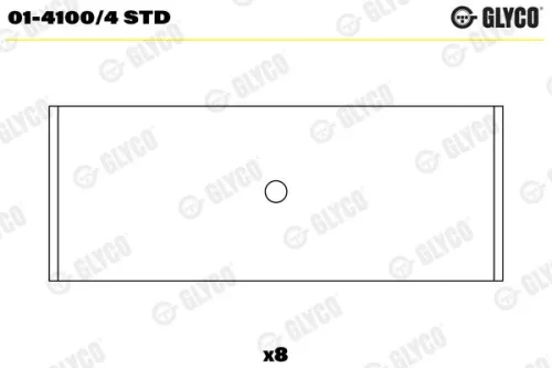 Drijfstanglager GLYCO 01-4100/4 STD)