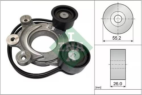 Riemspanner, V-geribbelde riem Schaeffler INA 534 0827 10)