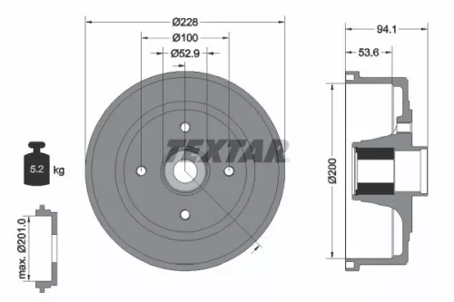 Remtrommel TEXTAR 94041100)