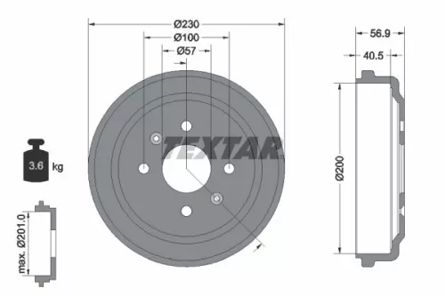 Remtrommel TEXTAR 94032100)