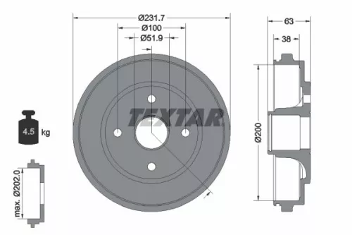 Remtrommel TEXTAR 94033200)