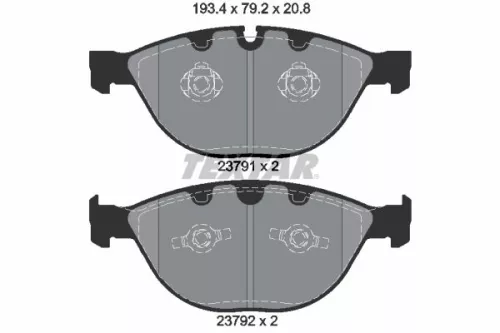 Remblokkenset, schijfrem TEXTAR 2379101)