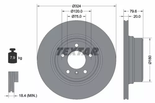 Remschijf TEXTAR 92146303)