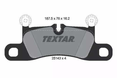 Remblokkenset, schijfrem TEXTAR 2514301)