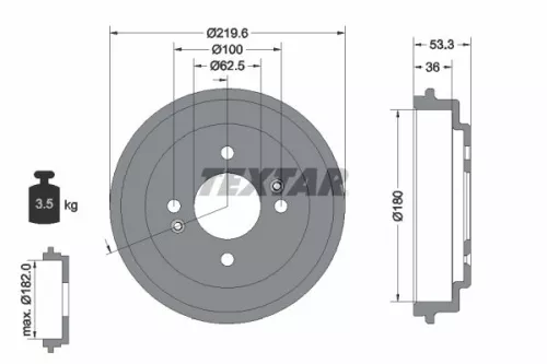 Remtrommel TEXTAR 94044400)