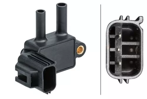 Sensor, exhaust pressure HELLA 6PP 009 409-601)