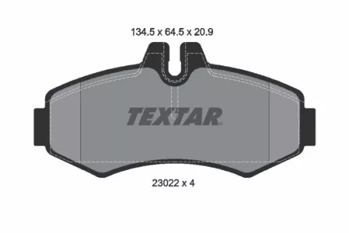 Remblokkenset, schijfrem TEXTAR 2302201)