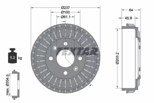 Remtrommel TEXTAR 94046200)