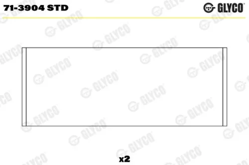 Drijfstanglager GLYCO 71-3904 STD)