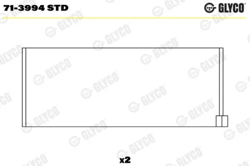 Drijfstanglager GLYCO 71-3994 STD)