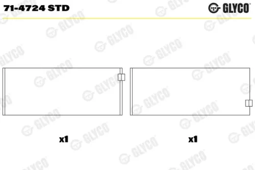 Drijfstanglager GLYCO 71-4724 STD)