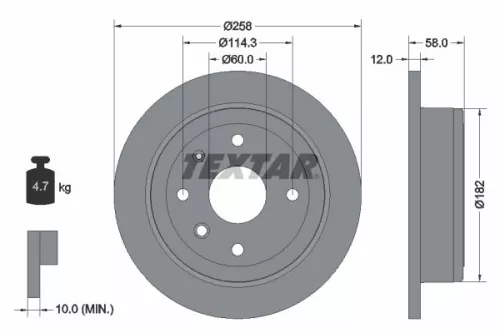 Remschijf TEXTAR 92269903)