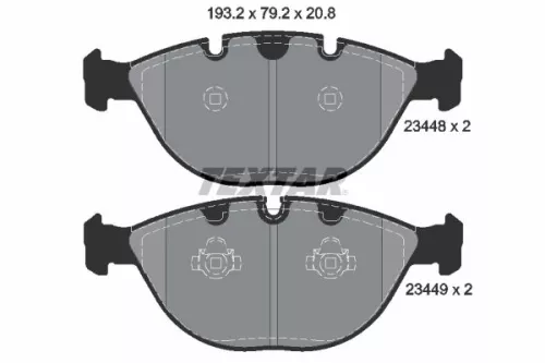 Remblokkenset, schijfrem TEXTAR 2344801)