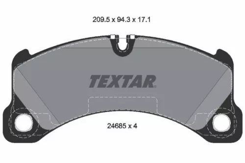 Remblokkenset, schijfrem TEXTAR 2468501)
