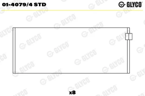 Drijfstanglager GLYCO 01-4079/4 STD)