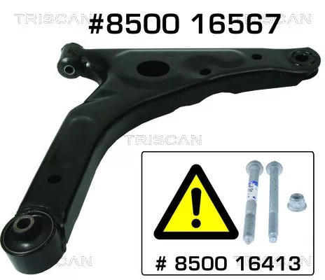 Draagarm/achterwielophanging TRISCAN 8500 16567)