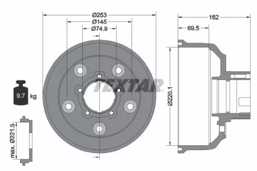 Remtrommel TEXTAR 94037200)