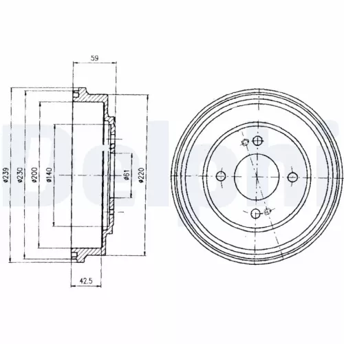 Remtrommel DELPHI BF208)