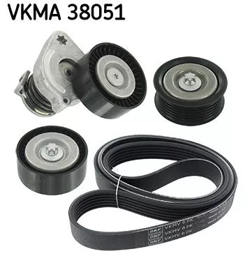 V-geribbelde riemset SKF VKMA 38051)