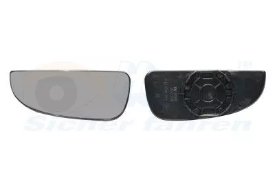 Mirror Glass, exterior mirror VAN WEZEL 1651831)