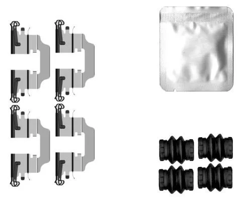 Accessoirekit, schijfremblokken TEXTAR 82560300)