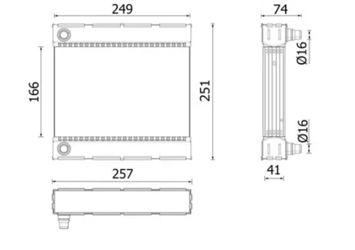 Radiator, motorkoeling MAHLE CR 926 000P)