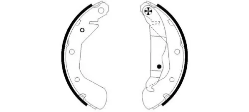 Brake Shoe Set TEXTAR 91058200)