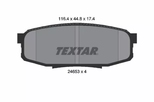 Remblokkenset, schijfrem TEXTAR 2465301)