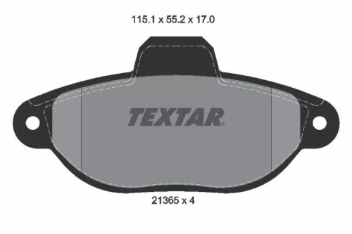 Remblokkenset, schijfrem TEXTAR 2136502)