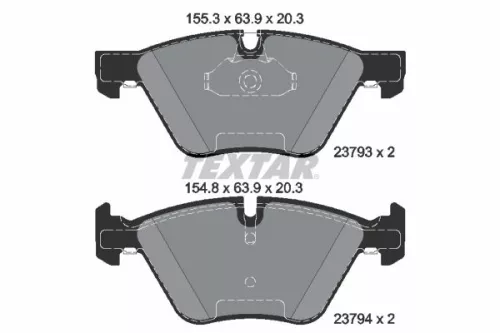 Remblokkenset, schijfrem TEXTAR 2379381)