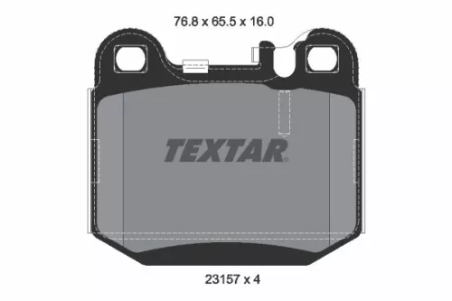 Remblokkenset, schijfrem TEXTAR 2315702)
