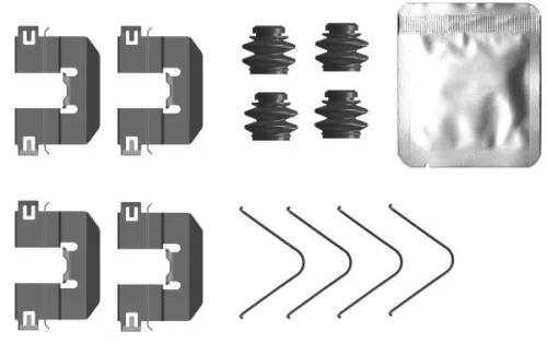 Accessoirekit, schijfremblokken TEXTAR 82556300)