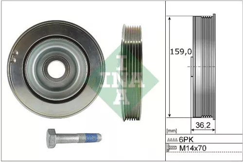 Riempoelieset, krukas Schaeffler INA 544 0173 20)
