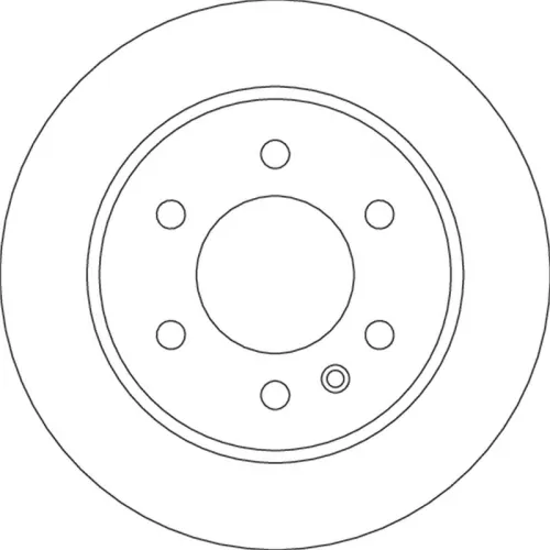 Remschijf TRW DF6596S)