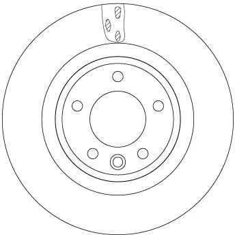 Remschijf TRW DF6956S)