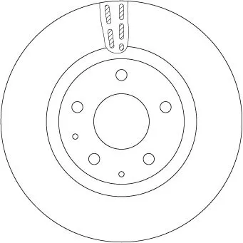 Remschijf TRW DF6575)