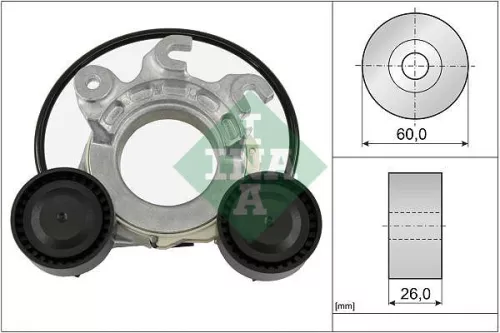 Riemspanner, V-geribbelde riem Schaeffler INA 534 0858 10)