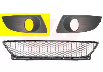 Ventilatierooster, bumper VAN WEZEL 1516594)