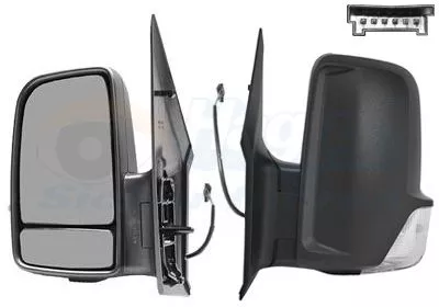 Exterior Mirror VAN WEZEL 3077827)