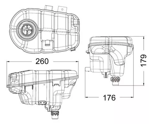 Expansievat, koelvloeistof MAHLE CRT 60 000S)