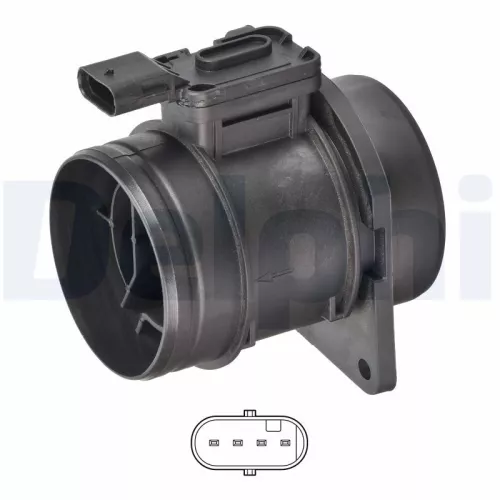 Luchtmassastroomsensor DELPHI AF10656-12B1)
