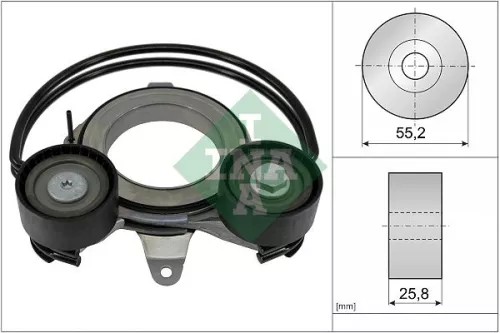 Riemspanner, V-geribbelde riem Schaeffler INA 534 0910 10)