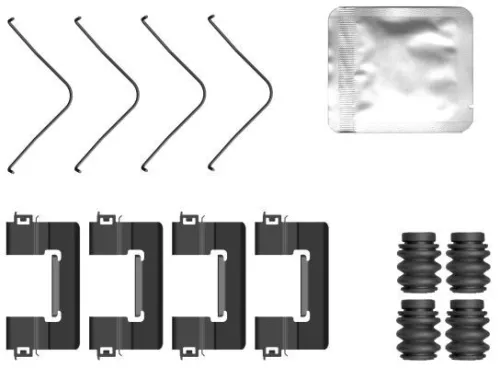 Accessoirekit, schijfremblokken TEXTAR 82560600)