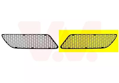 Ventilatierooster, bumper VAN WEZEL 0148591)