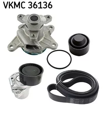 Waterpomp + V-riemset SKF VKMC 36136)
